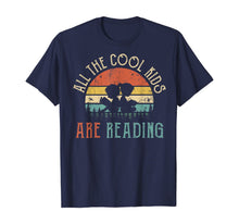 Ladda upp bild till gallerivisning, All the Cool Kids are Reading Book Vintage Reto Sunset T-Shirt 200459
