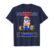 Ladda upp bild till gallerivisning, Funny shirts V-neck Tank top Hoodie sweatshirt usa uk au ca gifts for Merry Liftmas Weightlifter Santa Ugly Christmas Xmas Outfit T-Shirt 782963
