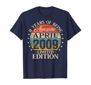 11 Year Old Gifts April 2009 Limited Edition 11th Birthday TShirt396646