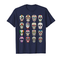 Ladda upp bild till gallerivisning, Day of the dead Sugar Skulls 2019 Halloween T-Shirt 201588
