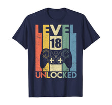 Ladda upp bild till gallerivisning, Level 18 Unlocked Tshirt 18th Video Gamer Birthday Boy Gifts 248399
