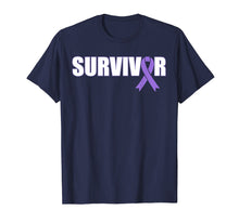 Ladda upp bild till gallerivisning, Funny shirts V-neck Tank top Hoodie sweatshirt usa uk au ca gifts for Pancreatic Cancer Survivor T-Shirt - Purple Ribbon Shirt 2647367
