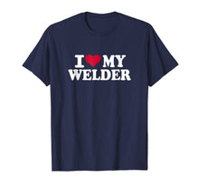 Ladda upp bild till gallerivisning, Funny shirts V-neck Tank top Hoodie sweatshirt usa uk au ca gifts for I love my welder T-Shirt 3814404
