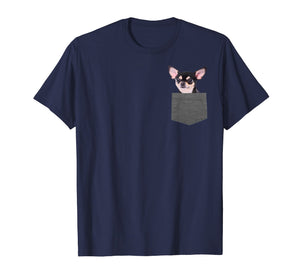 Chihuahua In Pocket T-Shirt Chihuahua Lovers Gifts