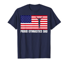 Ladda upp bild till gallerivisning, Gymnastics Dad Shirt with USA Flag (Female Gymnast) 483748
