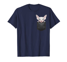 Ladda upp bild till gallerivisning, Funny shirts V-neck Tank top Hoodie sweatshirt usa uk au ca gifts for White Sphynx Cat in Breast Pocket T-Shirt 2126641
