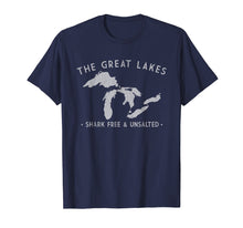 Ladda upp bild till gallerivisning, Funny shirts V-neck Tank top Hoodie sweatshirt usa uk au ca gifts for Great Lakes Shark Free and Unsalted T-Shirt Vintage Tee 407407
