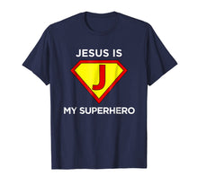 Ladda upp bild till gallerivisning, Funny shirts V-neck Tank top Hoodie sweatshirt usa uk au ca gifts for Jesus Is My Superhero Funny Christian Jesus Superhero Shirt 2015007
