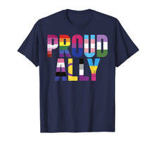 Ladda upp bild till gallerivisning, Proud Ally LGBTQ Lesbian Gay Bisexual Trans Pan Queer Gift T-Shirt 162153
