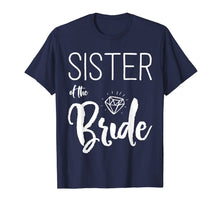 Ladda upp bild till gallerivisning, Sister Of The Bride Shirt Navy Blue With Cute Drawing 777336
