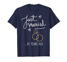 Ladda upp bild till gallerivisning, Just Married 25 Years Ago Marriage T Shirt 1290241
