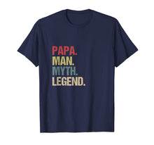 Ladda upp bild till gallerivisning, papa man myth legend t-shirt gift for father dad daddy tee T-Shirt 75963
