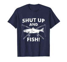 Ladda upp bild till gallerivisning, Funny shirts V-neck Tank top Hoodie sweatshirt usa uk au ca gifts for Shut Up And Fish Shirt | Funny Fishing Shirt | Fishing Gift 2520247
