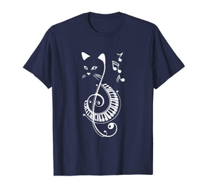 Funny shirts V-neck Tank top Hoodie sweatshirt usa uk au ca gifts for Cat lovers gifts-Musical Cat-Cat lovers Shirt Musician Gift 148569