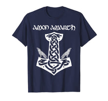 Ladda upp bild till gallerivisning, Amon Amarth: Mjolnir And Ravens Thors Hammer Vikings T Shirt
