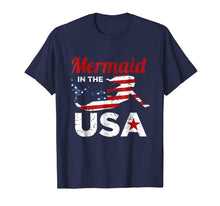 Ladda upp bild till gallerivisning, Mermaid In The USA 4th of July Flag T-Shirt 903243
