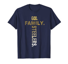 Ladda upp bild till gallerivisning, God Family Steelers T Shirt- Father's Day Gift T-Shirt 98431
