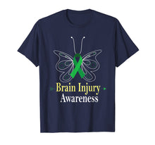 Ladda upp bild till gallerivisning, Funny shirts V-neck Tank top Hoodie sweatshirt usa uk au ca gifts for Brain Injury Awareness Butterfly Green Ribbon Tshirt Gifts 2798367
