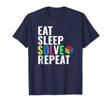Ladda upp bild till gallerivisning, Funny shirts V-neck Tank top Hoodie sweatshirt usa uk au ca gifts for Eat Sleep Solve Repeat Rubik Tshirt 467191
