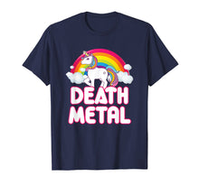 Ladda upp bild till gallerivisning, Funny shirts V-neck Tank top Hoodie sweatshirt usa uk au ca gifts for Funny Death Metal Rainbow Unicorn T-Shirt 1543344
