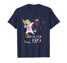 Ladda upp bild till gallerivisning, Funny shirts V-neck Tank top Hoodie sweatshirt usa uk au ca gifts for Unicorn Dabbing Awesome Since 1979 40th Birthday Gift 2645213
