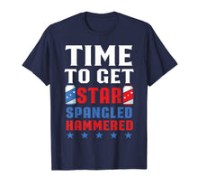 Ladda upp bild till gallerivisning, Time To Get Star Spangled Hammered America Drinking T-shirt 1318411
