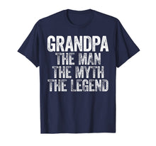 Ladda upp bild till gallerivisning, Mens Grandpa The Man The Myth The Legend T-Shirt 256871
