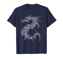 Ladda upp bild till gallerivisning, Dnd Dragon Word Art Tabletop Game Group T-Shirt
