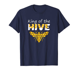 Beekeeping King Of The Hive Tshirt Beekeeper Bee Funny Gifts