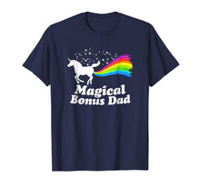 Ladda upp bild till gallerivisning, Magical Bonus Dad Unicorn Farting Rainbow T Shirt -Funny Tee 124804

