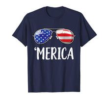 Ladda upp bild till gallerivisning, Merica Sunglasses 4th of July T shirt Kids Boys Girls Men US 59236
