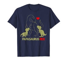 Ladda upp bild till gallerivisning, Funny shirts V-neck Tank top Hoodie sweatshirt usa uk au ca gifts for Papasaurus Tshirt Trex Papa I happy have two kid shirt gift 760685
