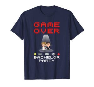 Funny shirts V-neck Tank top Hoodie sweatshirt usa uk au ca gifts for Groom Game Over Bachelor Party Funny Gamer Tshirt Gifts 1576448