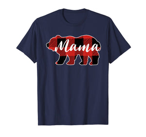 Buffalo Plaid Mama Bear T-Shirt Mothers Day Gifts