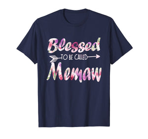Funny shirts V-neck Tank top Hoodie sweatshirt usa uk au ca gifts for Blessed To Be Called Memaw T-Shirt Flower Mother's Day Gifts 3415470