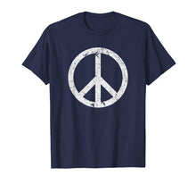 Ladda upp bild till gallerivisning, Funny shirts V-neck Tank top Hoodie sweatshirt usa uk au ca gifts for Vintage Peace Sign White Distressed T-shirt 595053
