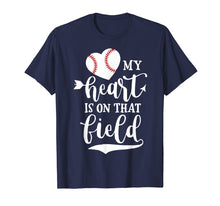 Ladda upp bild till gallerivisning, Funny shirts V-neck Tank top Hoodie sweatshirt usa uk au ca gifts for My Heart is on That Field Baseball T-Shirts 1861741
