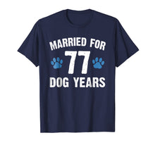 Ladda upp bild till gallerivisning, Married For 77 Dog Years 11th Wedding Anniversary T-Shirt 749649
