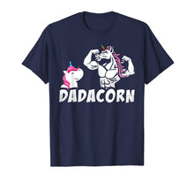 Ladda upp bild till gallerivisning, Dadacorn Muscle Unicorn Dad Baby Fathers Day funny Gift T-Shirt 214290
