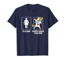 Ladda upp bild till gallerivisning, Fourth 4th Grade Teacher Unicorn Dabbing Funny T Shirt Gift 141933
