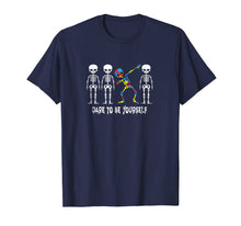 Ladda upp bild till gallerivisning, Heart Kids Dab Skeleton Autism Tshirt Dare To Be Yourself 798701
