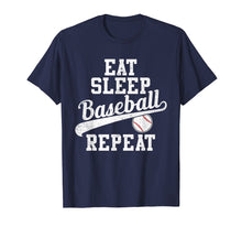 Ladda upp bild till gallerivisning, Funny shirts V-neck Tank top Hoodie sweatshirt usa uk au ca gifts for eat sleep baseball repeat baseball jersey shirt 2158292
