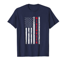 Ladda upp bild till gallerivisning, Funny shirts V-neck Tank top Hoodie sweatshirt usa uk au ca gifts for Wisconsin State American Flag T-Shirt 2822089
