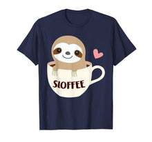 Ladda upp bild till gallerivisning, Sloffee Sloth Coffee Tshirt Funny Coffee Lover Gifts 808912
