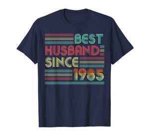 Funny shirts V-neck Tank top Hoodie sweatshirt usa uk au ca gifts for 34th Wedding Anniversary Gifts Best Husband Since 1985 Shirt 2781891
