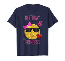 Ladda upp bild till gallerivisning, Funny shirts V-neck Tank top Hoodie sweatshirt usa uk au ca gifts for Cute Emoji 8 Years Old Shirt 8th Birthday Princess Gift 2117497
