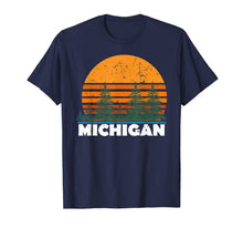 Ladda upp bild till gallerivisning, Michigan Shirt | Vintage Retro Sunset MI State Tee Gift 328145
