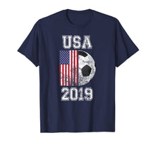 Ladda upp bild till gallerivisning, USA Flag 2019 France - Women's World Soccer Tournament Tee 66725
