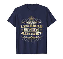 Ladda upp bild till gallerivisning, Funny shirts V-neck Tank top Hoodie sweatshirt usa uk au ca gifts for Legends are Born in August T-Shirt King Queen Crown 2647753
