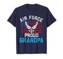 Ladda upp bild till gallerivisning, Funny shirts V-neck Tank top Hoodie sweatshirt usa uk au ca gifts for Proud Air Force Grandpa T-Shirt American Flag Veteran Gift 1432126

